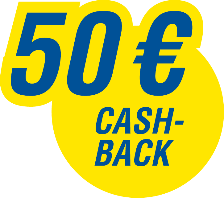 Bis zu 50€ Cashback beim Kauf von 4 Reifen.